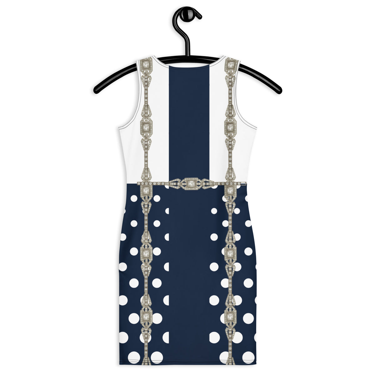 Vertical Rhinestone UPF50+ Bodycon Dress