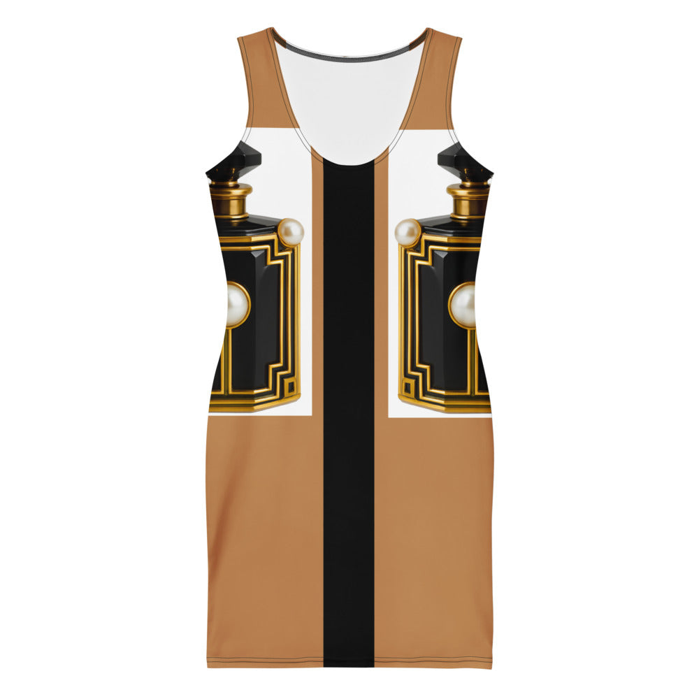 Pearl Perfume Bottle UPF 50+ Bodycon Dress