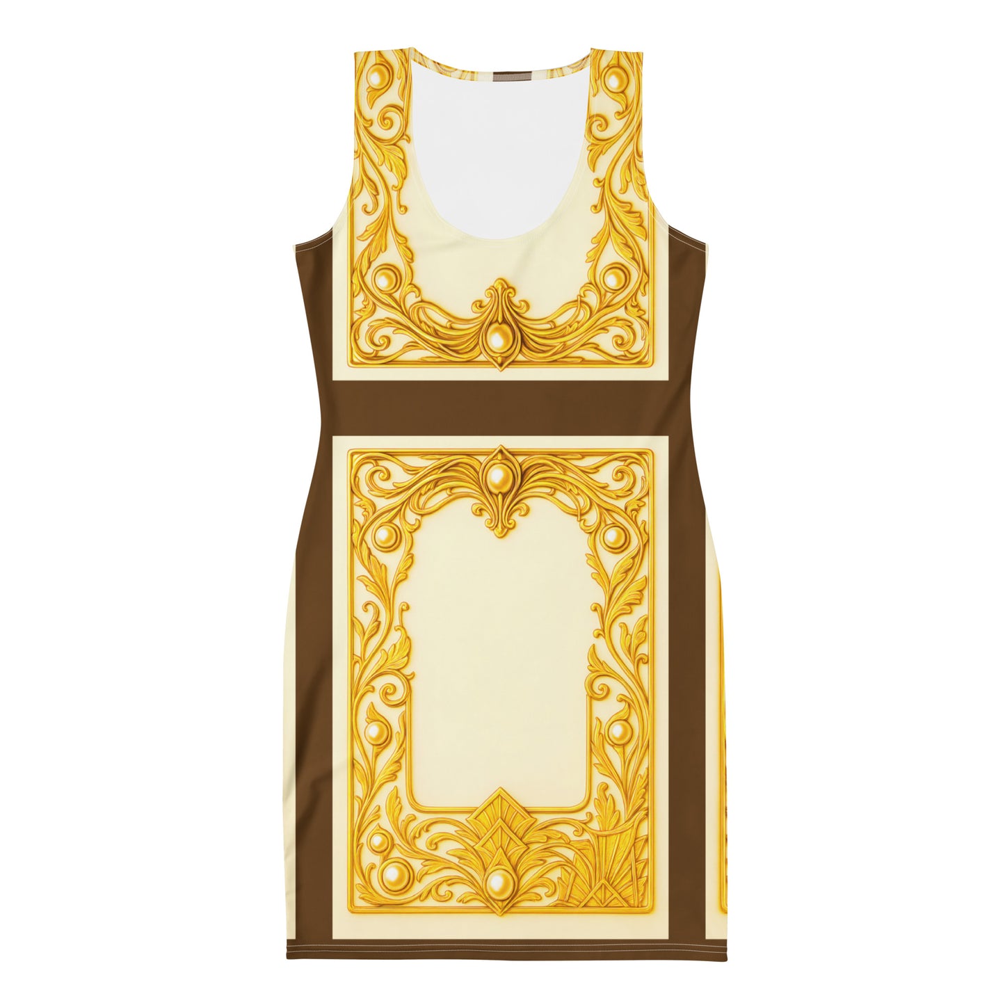 Baroque Crossback UPF 50+ Bodycon Dress Bronze
