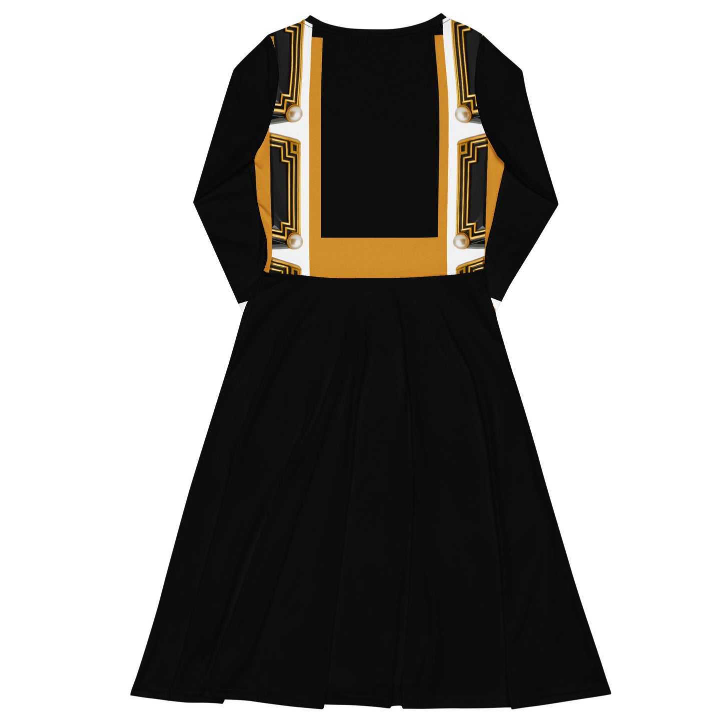 Metropolis Geometric Strap Midi Dress