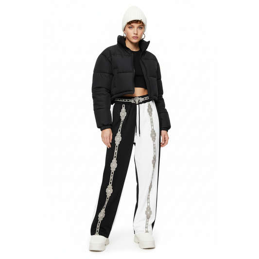 Unisex Two-Tone Wide-leg joggers