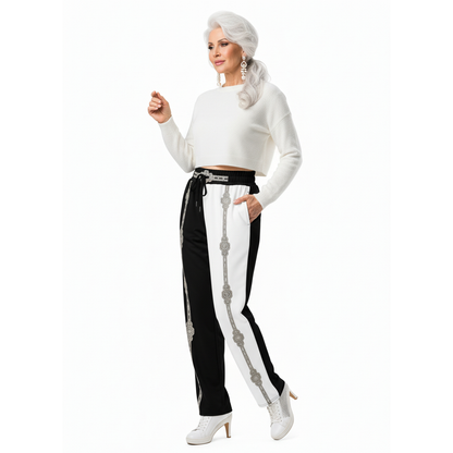 Unisex Two-Tone Wide-leg joggers