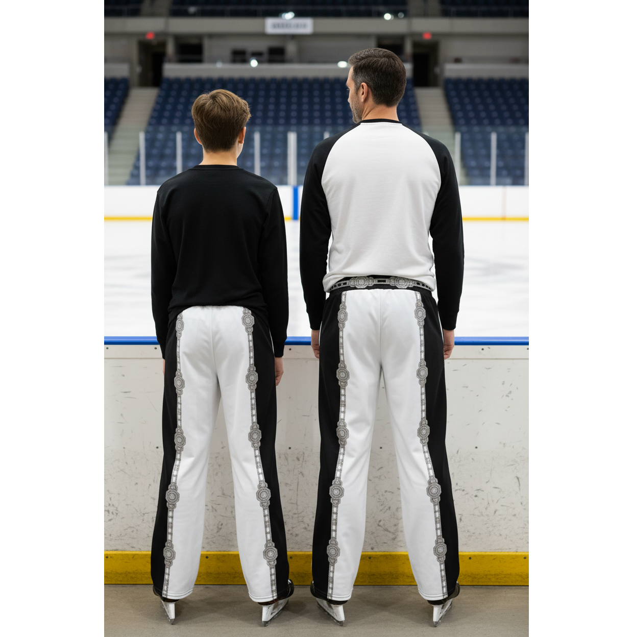 Unisex Two-Tone Wide-leg joggers