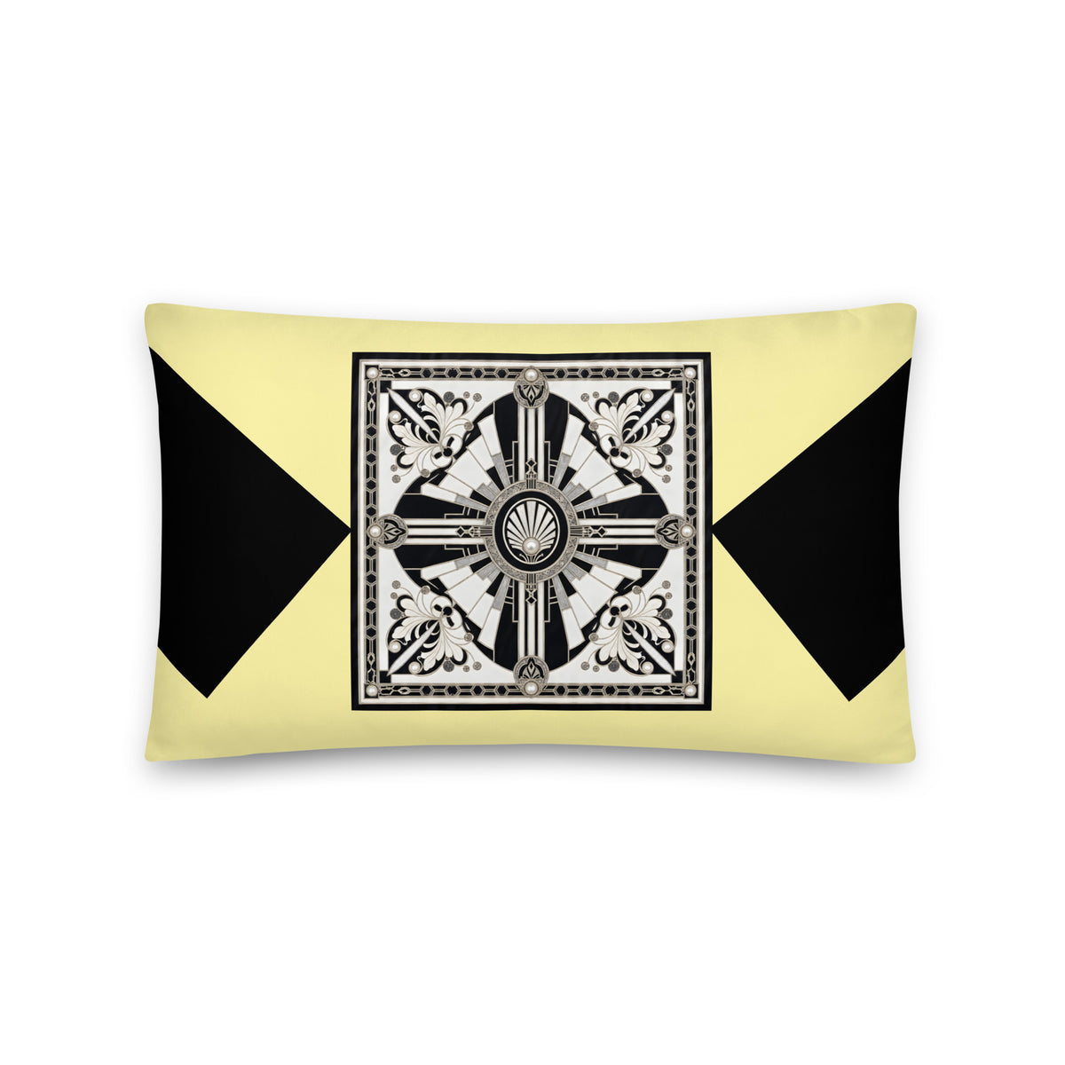 Sunburst Medallion Yellow Cushion Cover