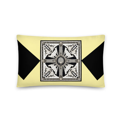 Sunburst Medallion Yellow Cushion Cover