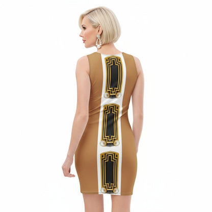 Pearl Perfume Bottle UPF 50+ Bodycon Dress