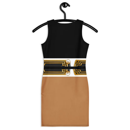 Pharaoh UPF 50+ Bodycon Dress-Black