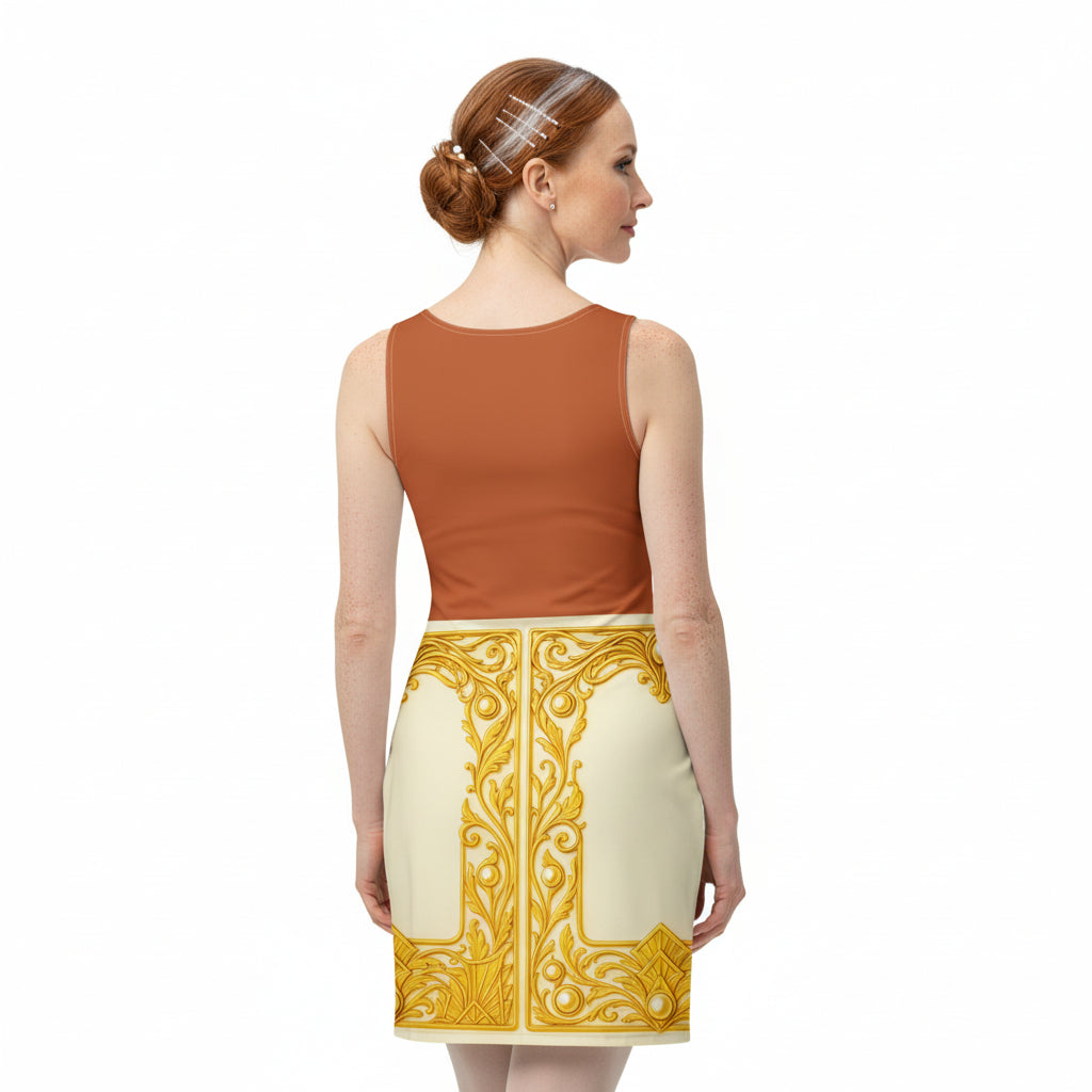 Baroque Wrap UPF50+ Bodycon Dress