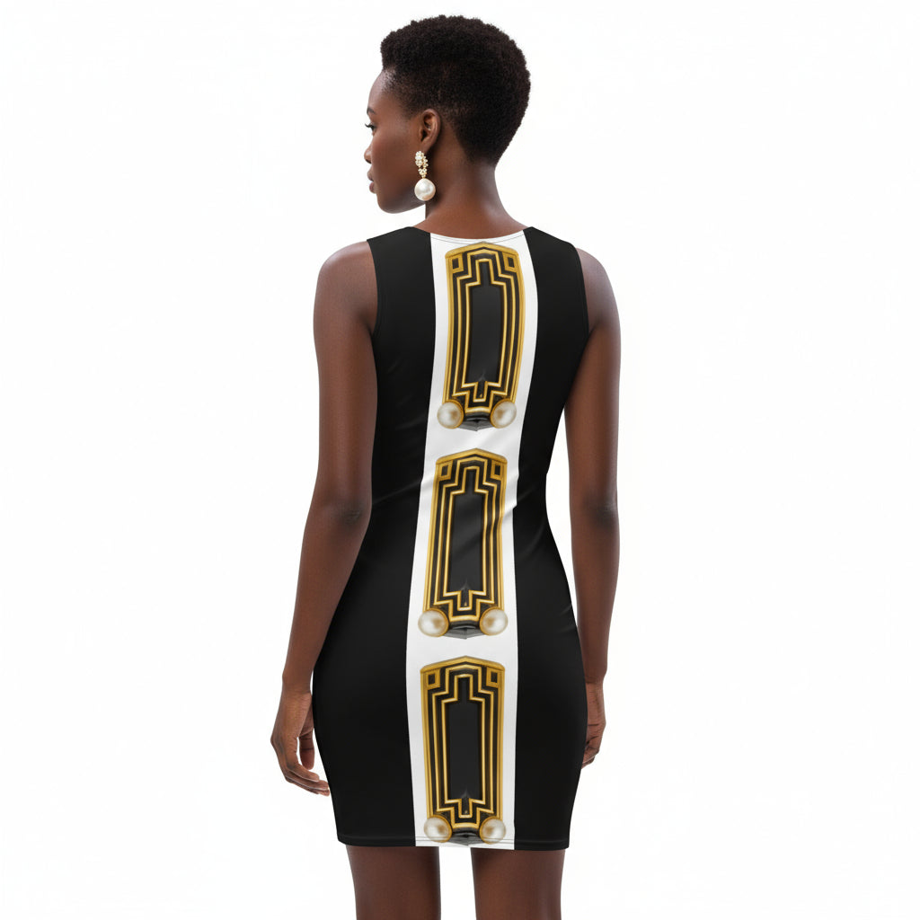 Pearl Perfume Bottle UPF 50+ Bodycon Dress