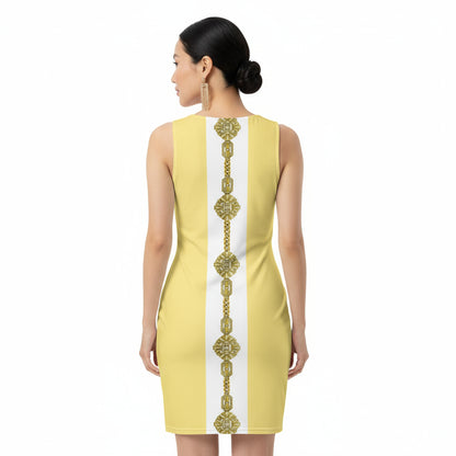Gold Jewel Panel UPF50+ Bodycon Dress