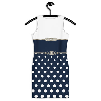 Geometric Rhinestone UPF50+ Bodycon Dress