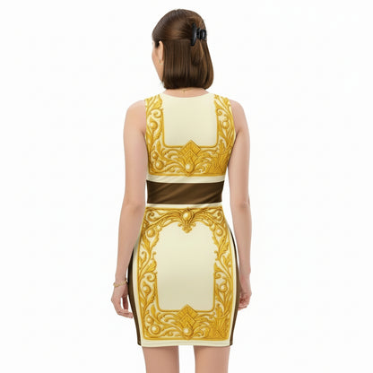 Baroque Frame UPF 50+ Bodycon Dress