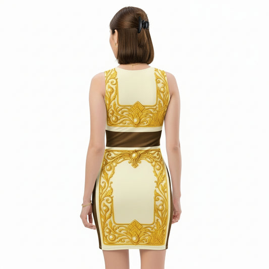 Baroque Frame UPF 50+ Bodycon Dress