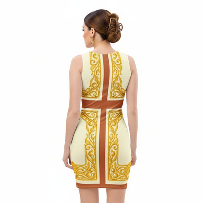 Baroque Crossback UPF 50+ Bodycon Dress