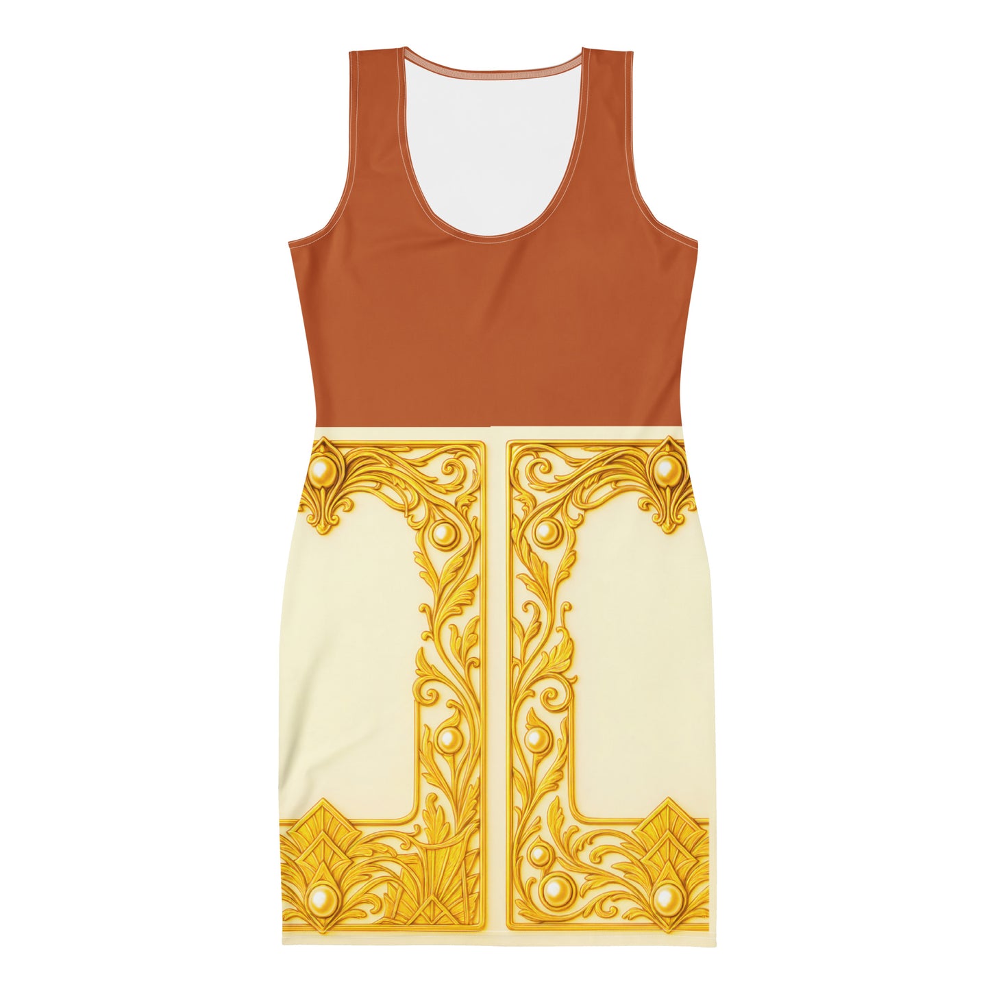 Baroque Wrap UPF50+ Bodycon Dress Tenne