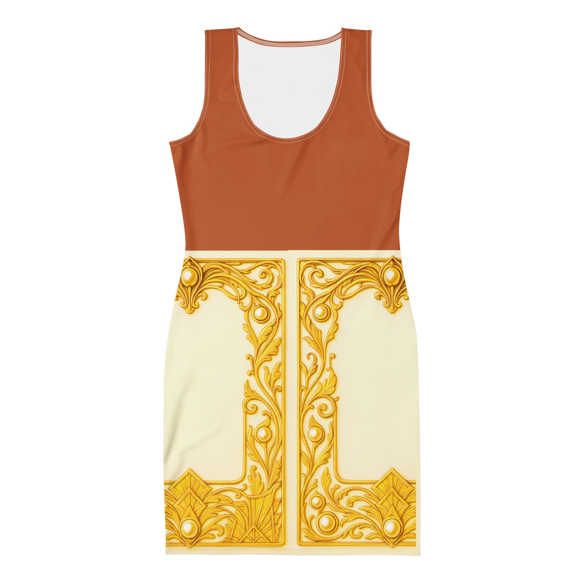 Baroque Wrap UPF50+ Bodycon Dress Tenne