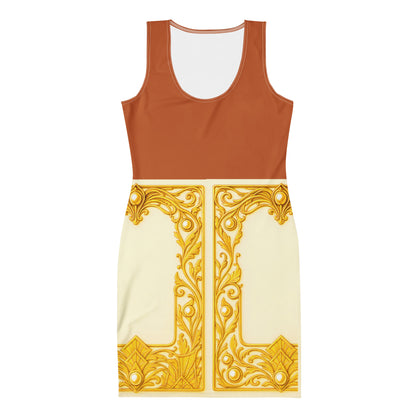 Baroque Wrap UPF50+ Bodycon Dress Tenne