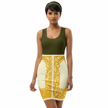 Baroque Wrap UPF50+ Bodycon Dress