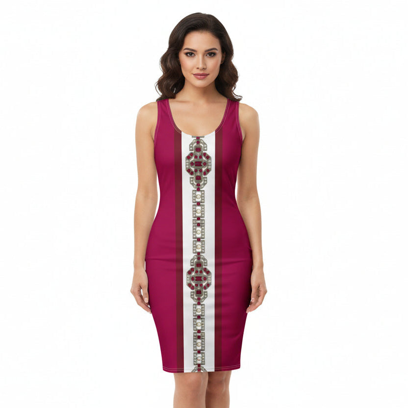 Ruby Jewel Panel UPF50+ Bodycon Dress