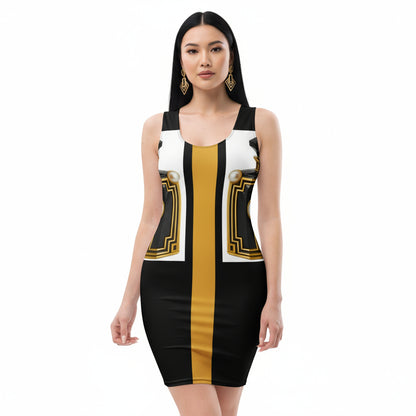 Pearl Perfume Bottle UPF 50+ Bodycon Dress