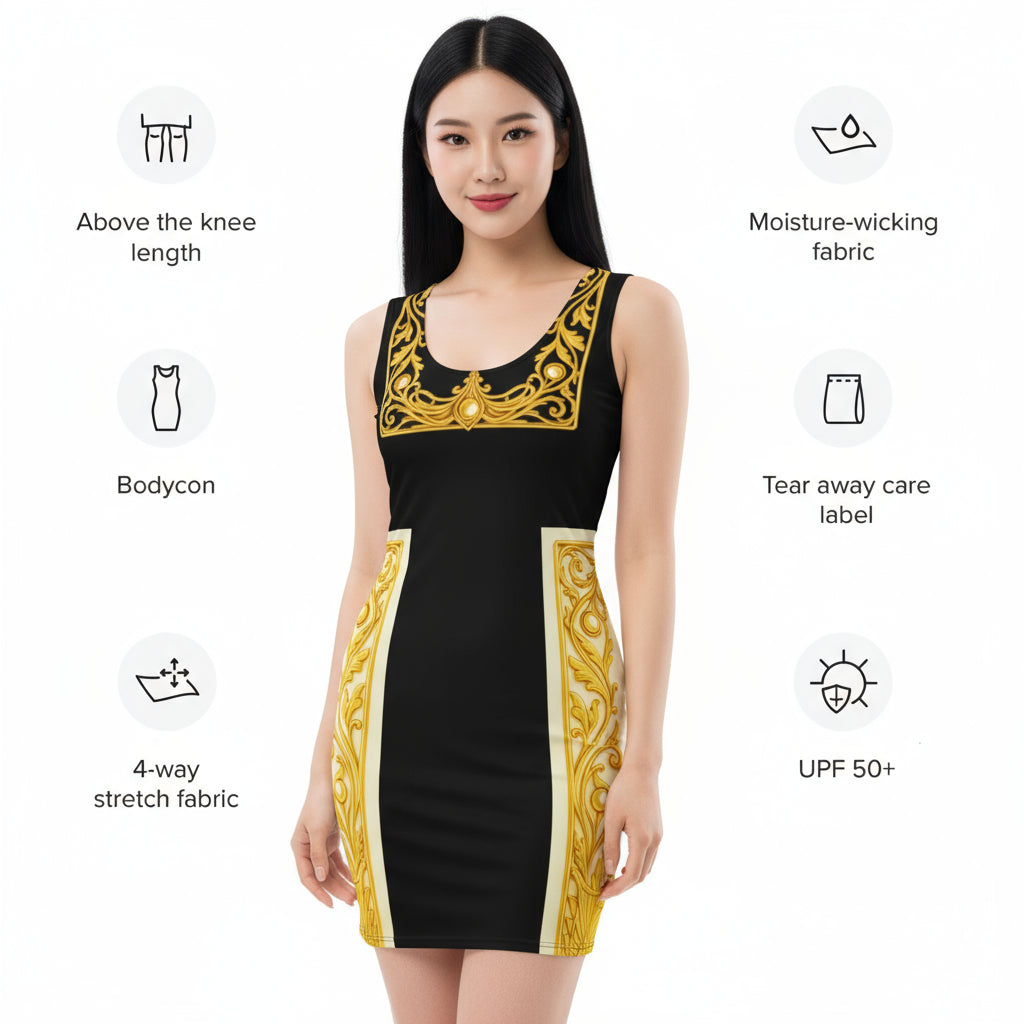 Baroque Royal UPF50+ Bodycon Dress