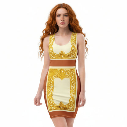 Baroque Frame UPF 50+ Bodycon Dress