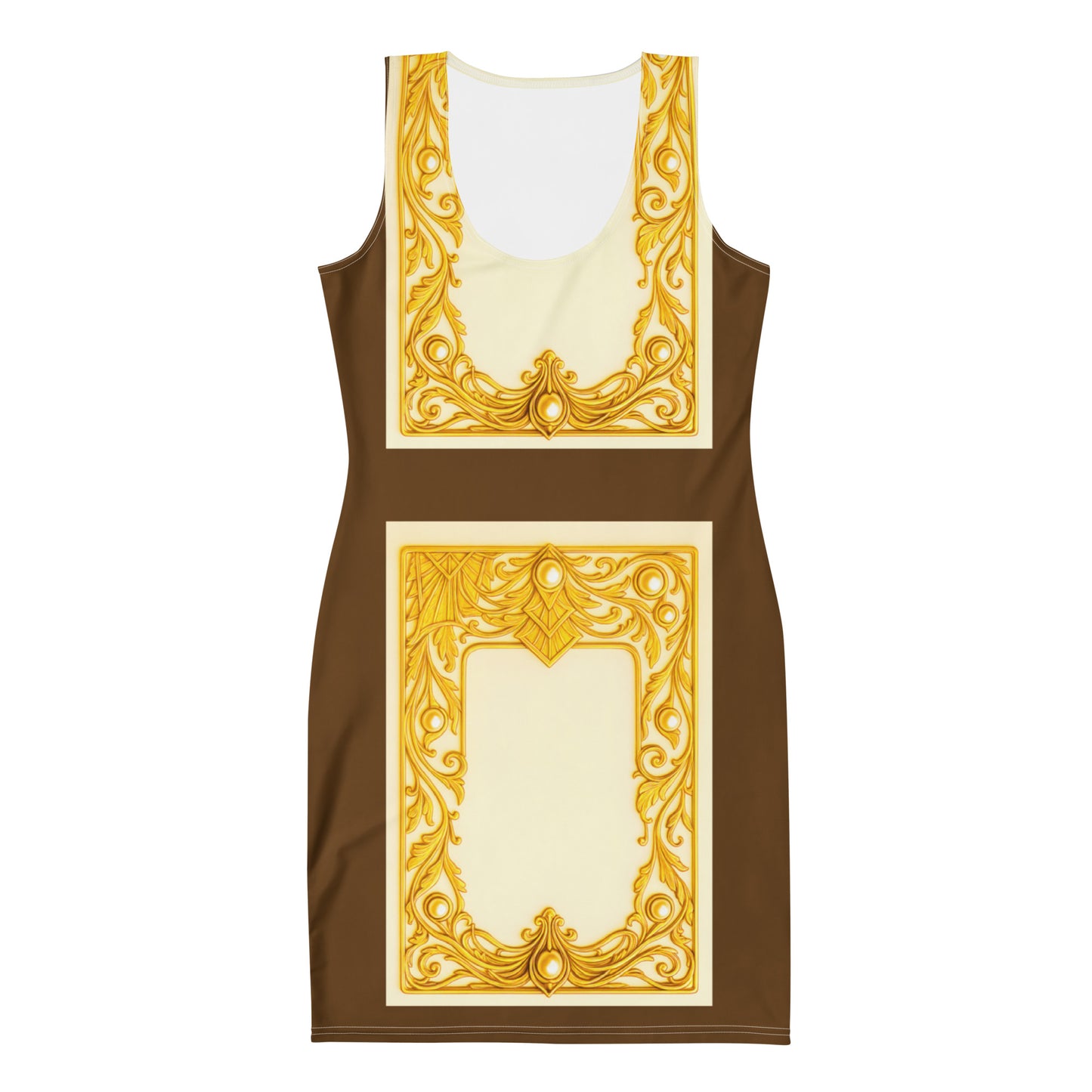 Baroque Frame UPF 50+ Bodycon Dress Bronze