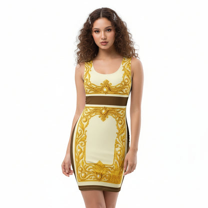 Baroque Crossback UPF 50+ Bodycon Dress