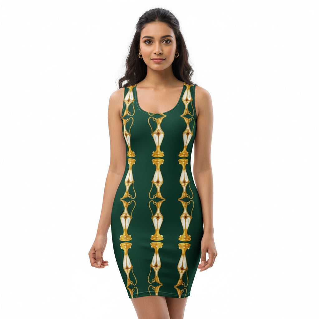 Gold Pitcher UPF 50+ Bodycon Dress