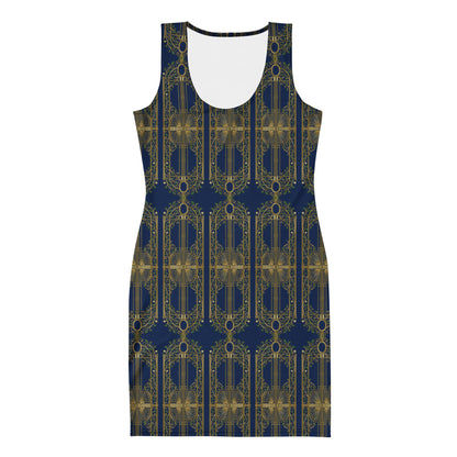Floral Garden UPF 50+ Bodycon Dress Navy