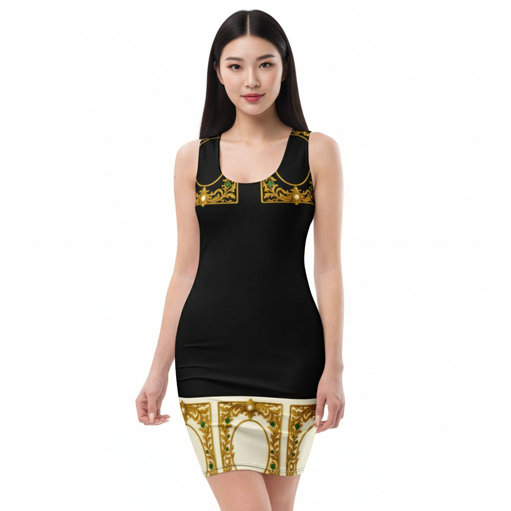 Gold Vine UPF 50+ Bodycon Dress