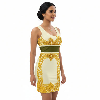 Baroque Panel UPF 50+ Bodycon Dress