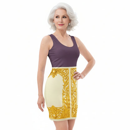 Baroque Wrap UPF50+ Bodycon Dress