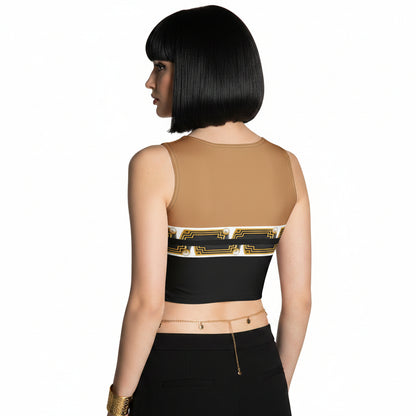 Pharaoh Crop Top - Nude