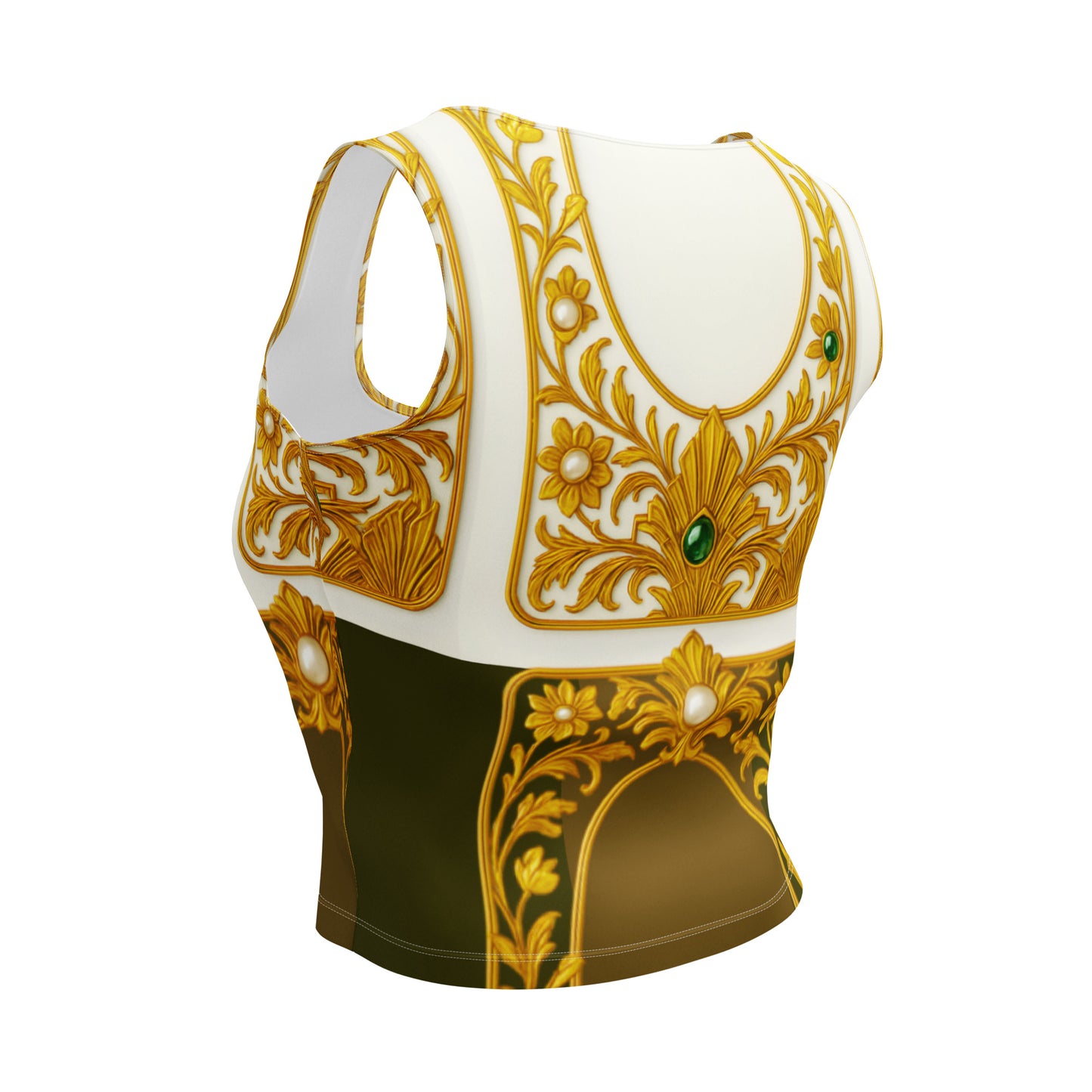 Emerald Garden Crop Top - Vine