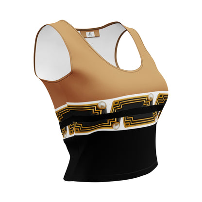 Pharaoh Crop Top - Nude