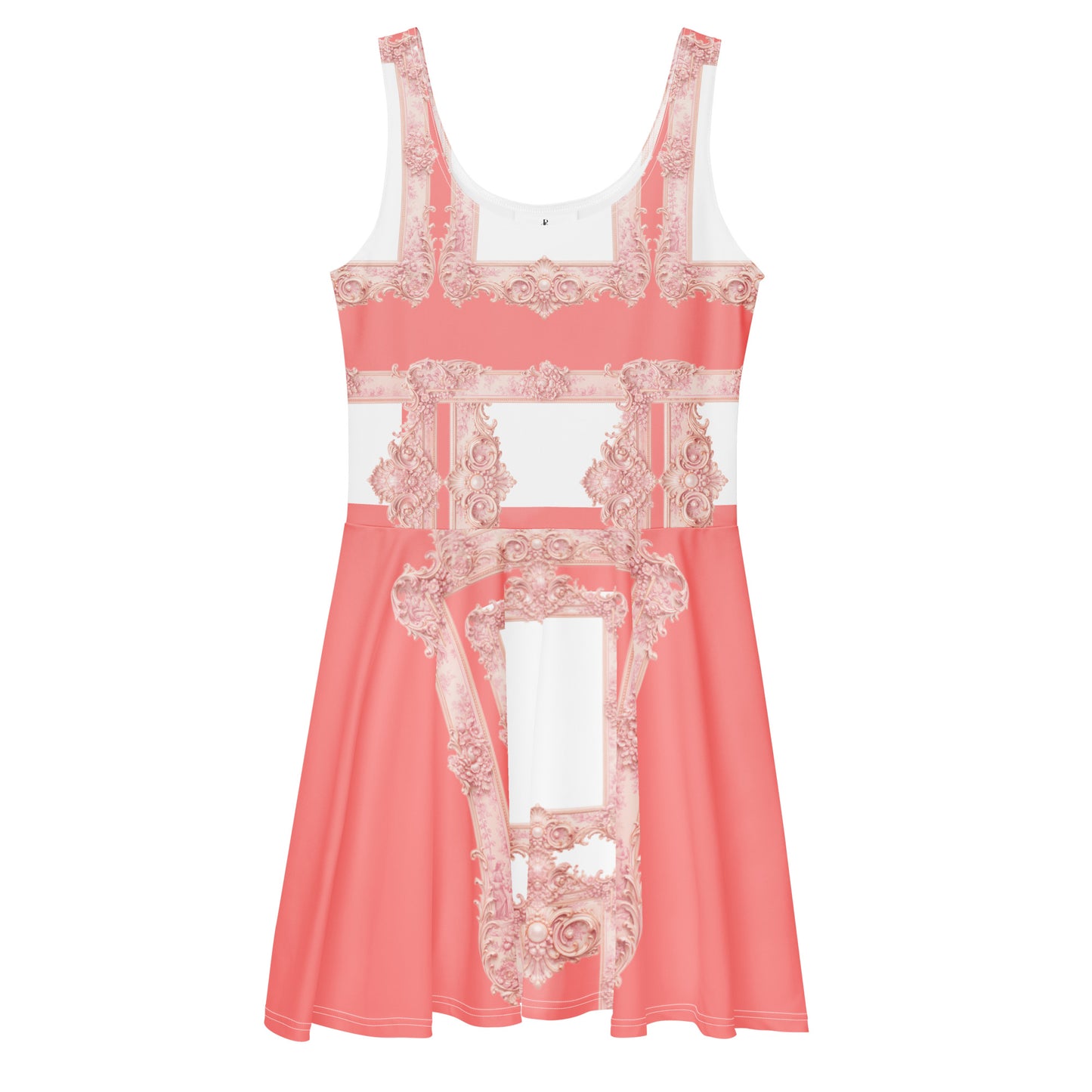 Pink Baroque UPF50+ Skater Dress Salmon Pink