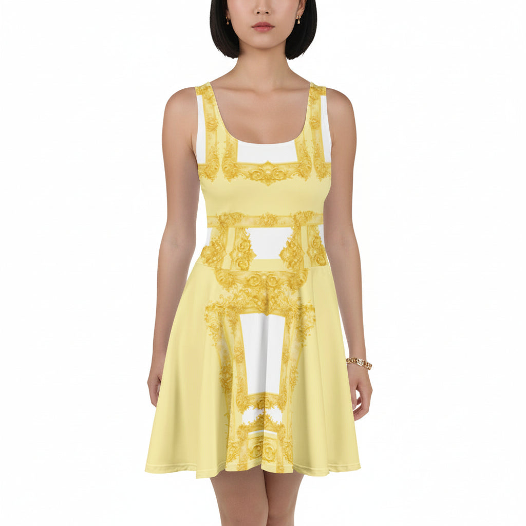 Yellow Baroque UPF50+ Skater Dress
