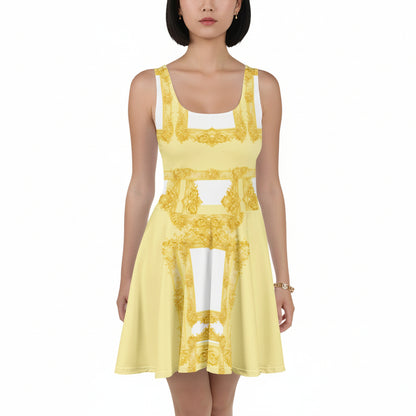 Yellow Baroque UPF50+ Skater Dress
