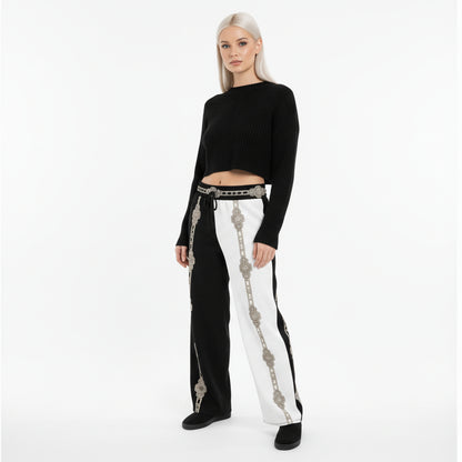 Unisex Two-Tone Wide-leg joggers