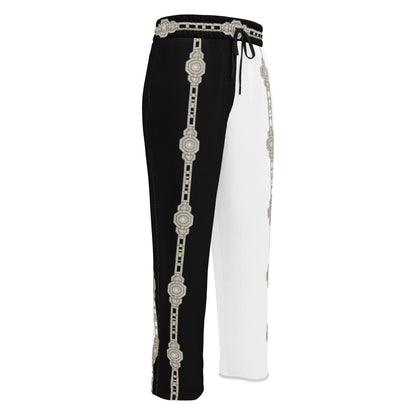 Unisex Two-Tone Wide-leg joggers