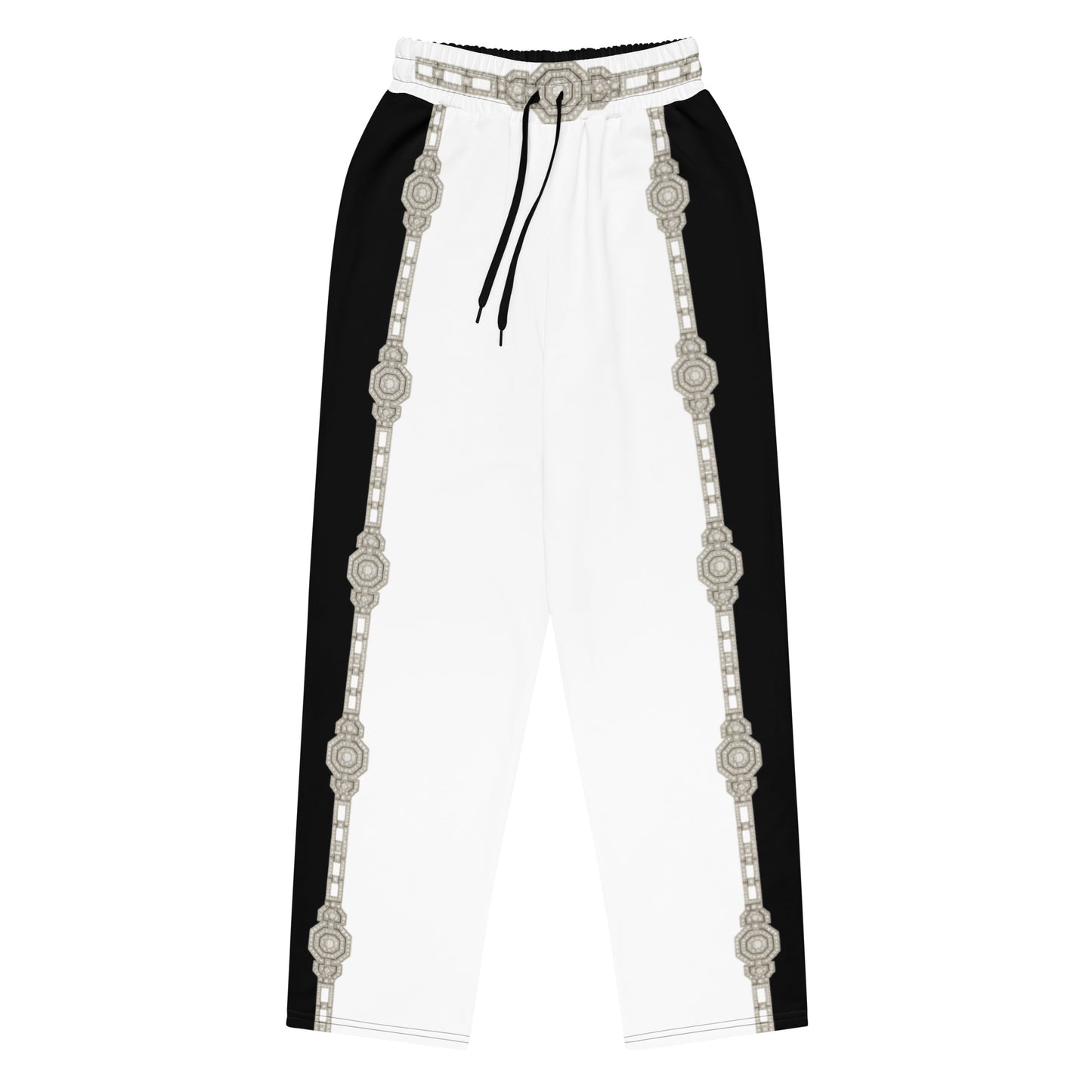 Unisex Monochrome Wide-leg joggers - White 2XS