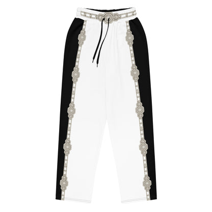 Unisex Monochrome Wide-leg joggers - White 2XS