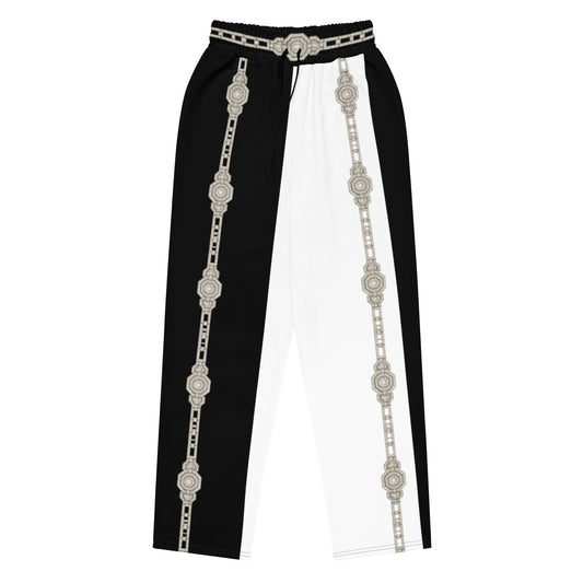 Unisex Two-Tone Wide-leg joggers 2XS