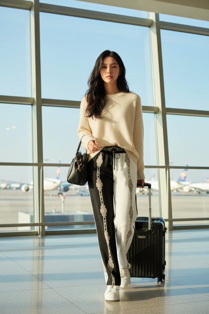 Unisex Two-Tone Wide-leg joggers