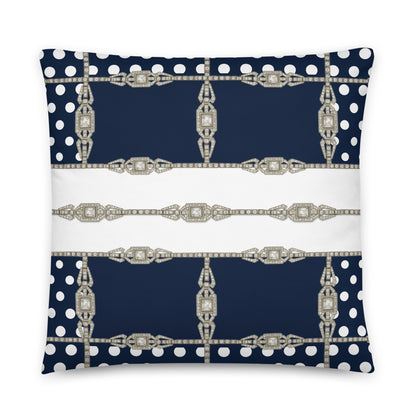 Art Deco Jewel Lattice Cushion Cover Cushion Cover 22″×22″