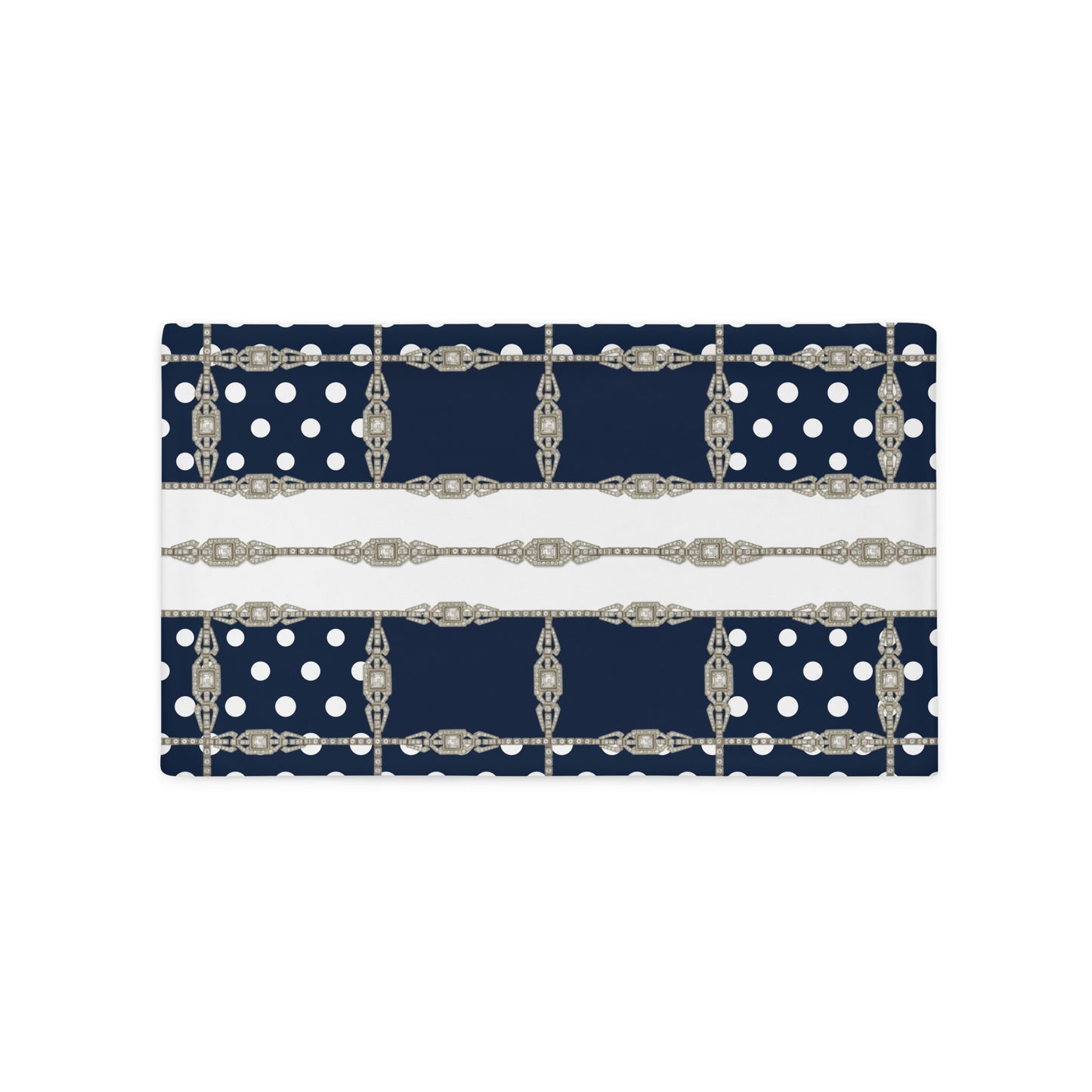 Art Deco Jewel Lattice Cushion Cover