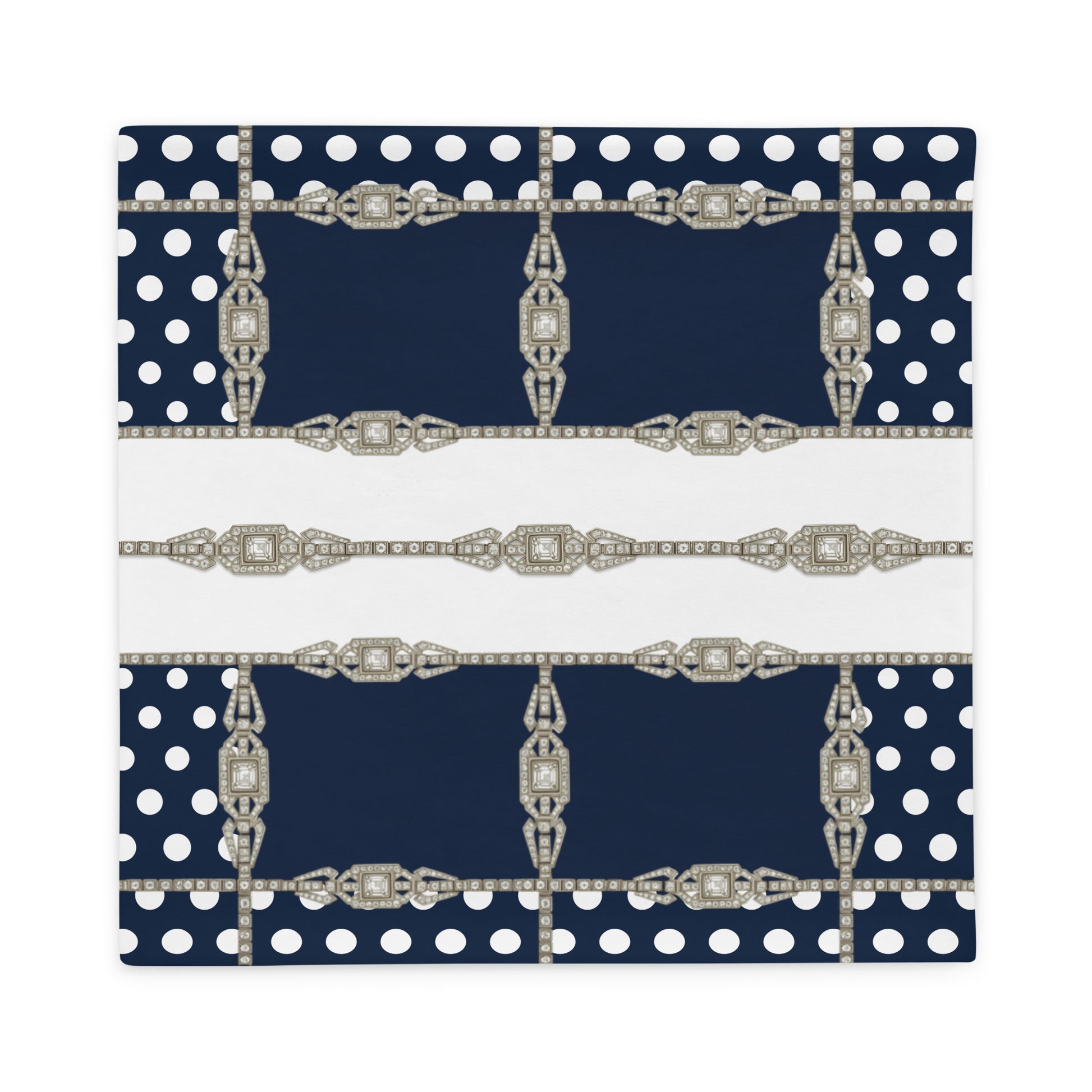 Art Deco Jewel Lattice Cushion Cover