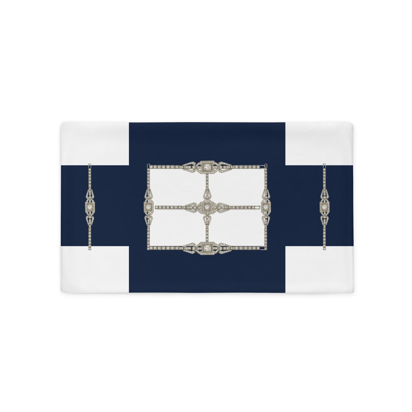 Art Deco Rhinestone Nautical Cushion Cover