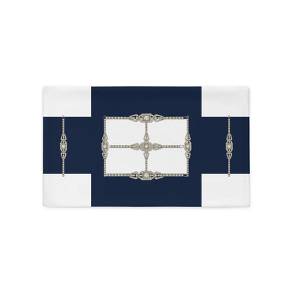 Art Deco Rhinestone Nautical Cushion Cover